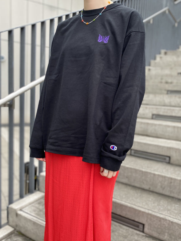 BEAMS BOY × Champion × NEEDLES スウェット-