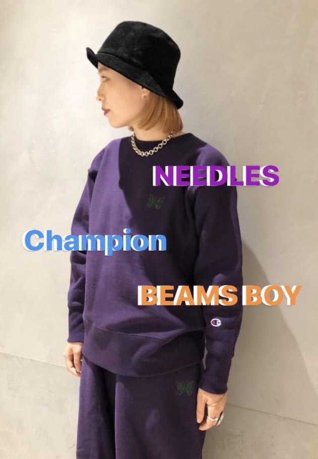 超歓迎 champion × Needles - スウェット