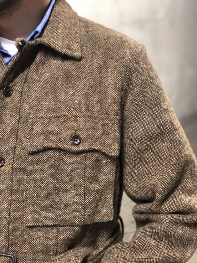 BEAMS PLUS / ウールリネン ミリタリー ユーティリティージャケット ビームス・プラスのウールリネン混紡地ミリタリー