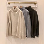 カシミヤ混ハイネックレコメンドニット！