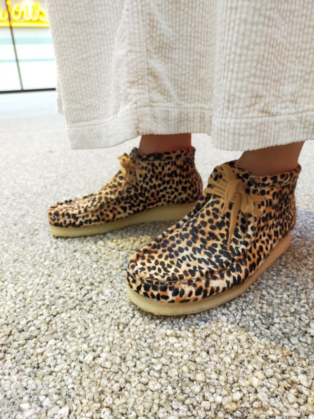 clarks wallabeeクラークス ワラビー レオパード ヒョウ柄 ハラコ