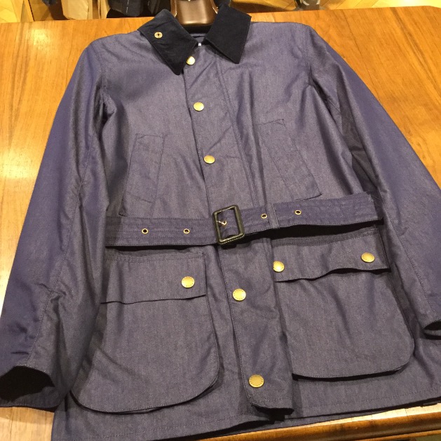 Barbour BEAMS別注 beauchamp コットンナイロンデニム-