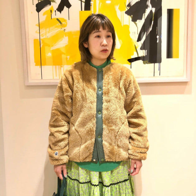 BEAMS BOY レザーボアジャケット Champion＞×＜BEAMS BOY＞ボアジャケットを着回します