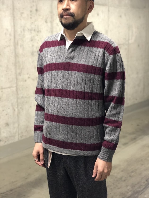 J.Crew ラガーシャツ M 忙しない オリーブグリーン