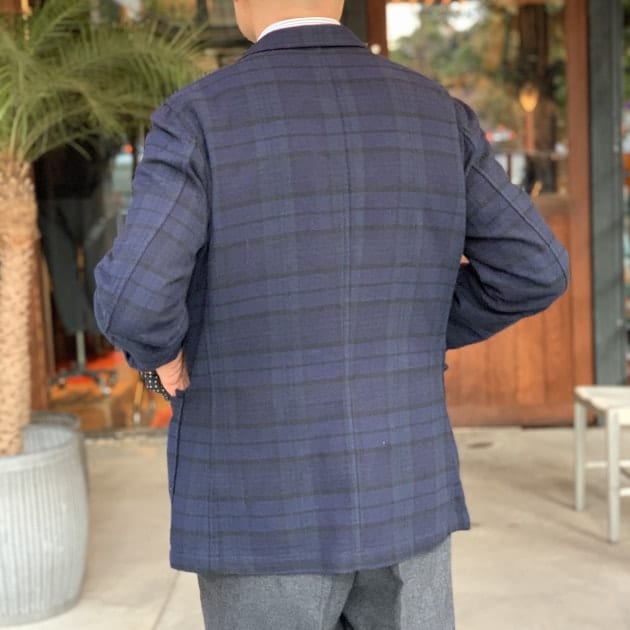 BEAMS PLUS ダークチェック 3ボタン シャツジャケット グレー おすすめの柔らかいジャケット｜ビームス プラス 原宿｜BEAMS