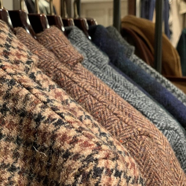 BEAMS PLUS HARRIS TWEED ガンクラブチェック テーラードジャケット