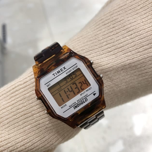 新品】タイメックス×ビームス別注 べっ甲 TIMEX×BEAMS デジタル-