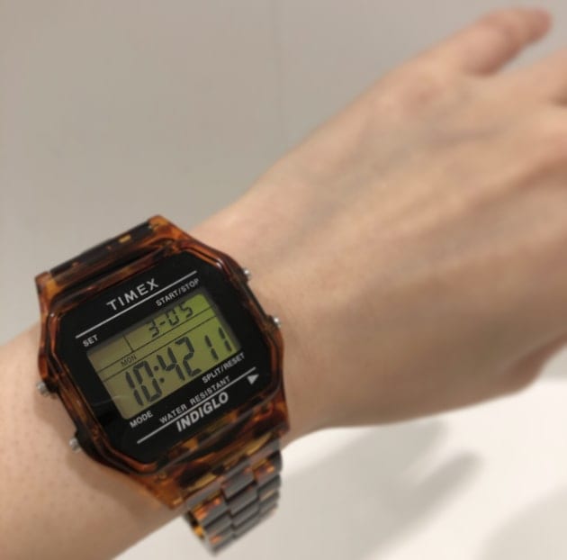 新品未使用】TIMEX × BEAMS べっ甲 腕時計 ブラック 黒-