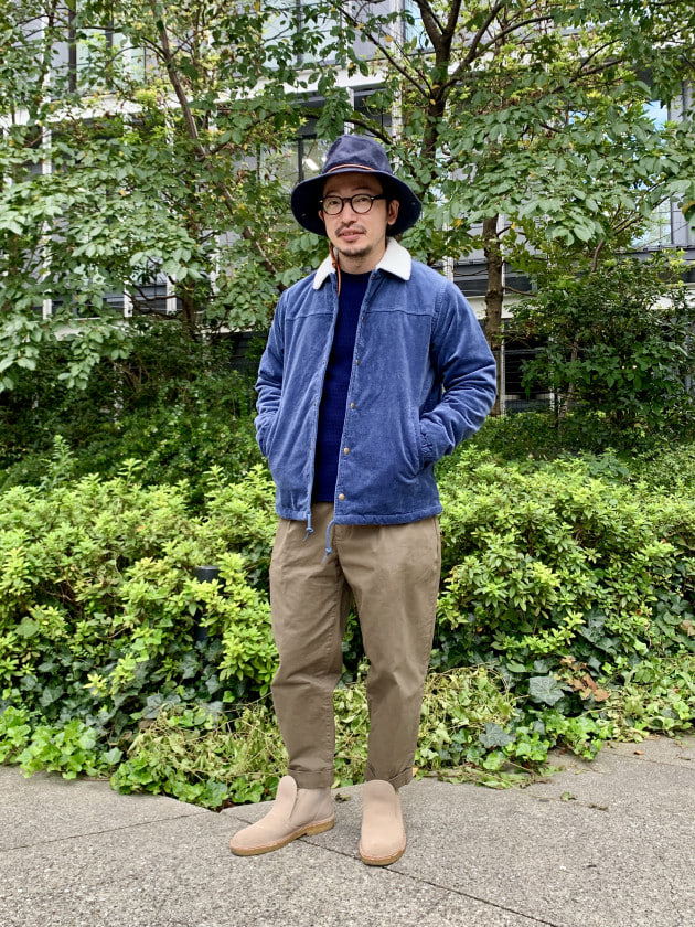 画像にてご確認くださいませwrangler×BEAMS / 別注 コーデュロイ ボアジャケット◎メンズＭ緑