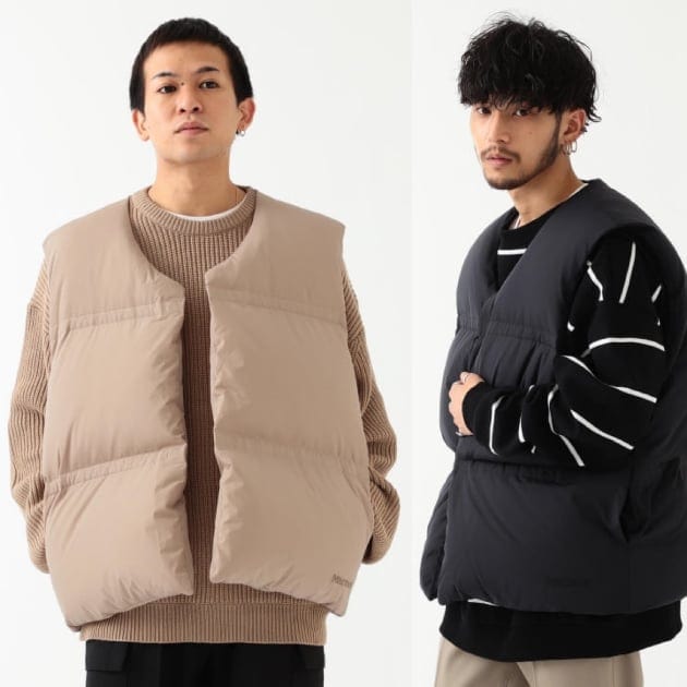 BEAMS × MARMOT マグネットダウンベスト 送料込み topx.consultingblue