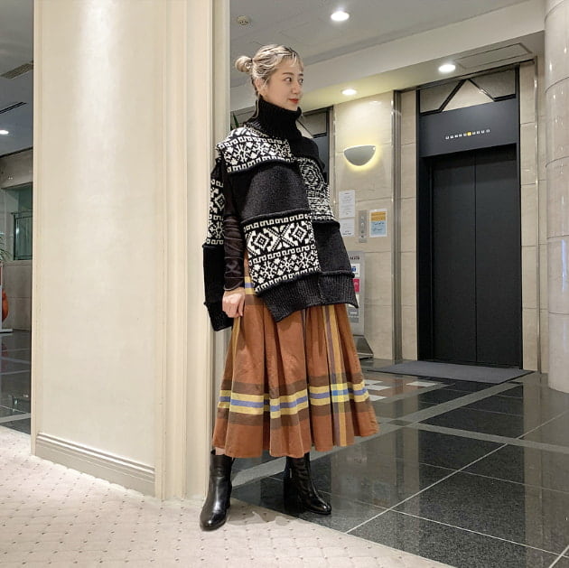 BEAMS WOMEN｜【1/10再値下げ】ボーイ ビッグタータン スカート