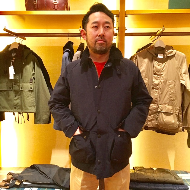 グリーン・ホワイト系 完成品♪ Barbour バブアー 60/40 クロス BEDALE