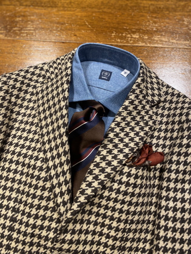 Neutral houndstooth jacket.｜ビームスF 新宿｜BEAMS