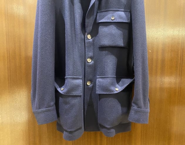 極美品 ビームスプラス ベルト付きミリタリージャケット 総柄