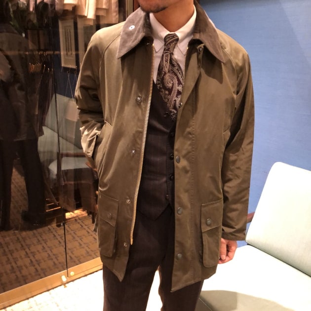 柔らかい Barbour × BEAMS F 別注 BEDALE CLASSICFIT yatesrealty.com