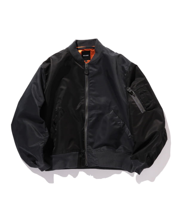 BEAMS MA-1フライトジャケット サイズM クレイジーパターン BEAMSからクレイジーパターン仕様のMA-1タイプフライトジャケットが1月