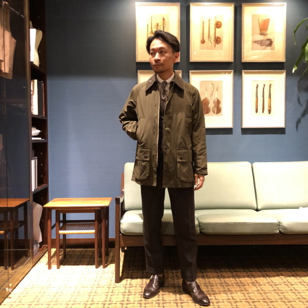 ＜Barbour × BEAMS F＞CLASSIC BEDALE ピーチスキン
