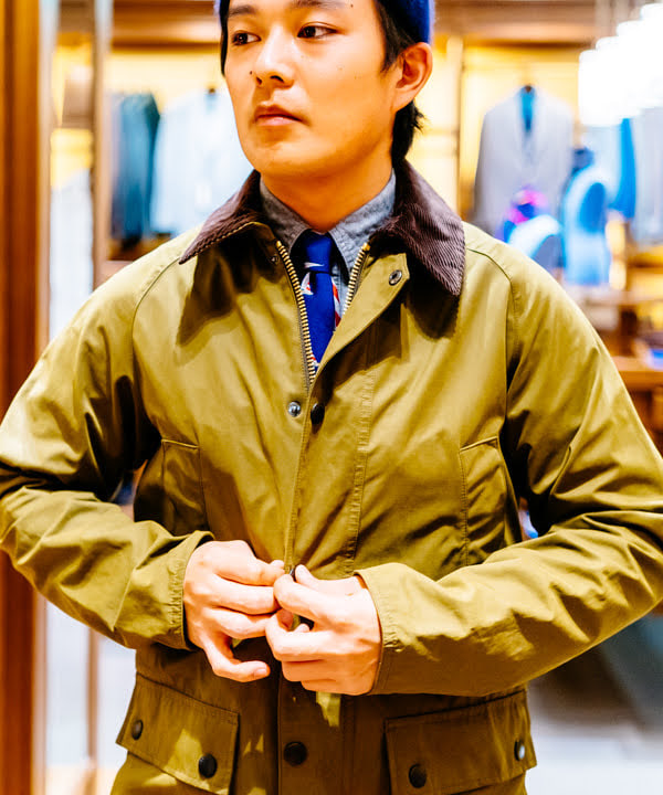 Barbour BEDALE SL ピーチドコットン　34ビデイル