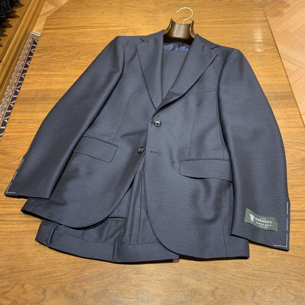 ◇在庫限り◇ DORMEUIL モヘヤウール ネイビースーツ agapeeurope.org