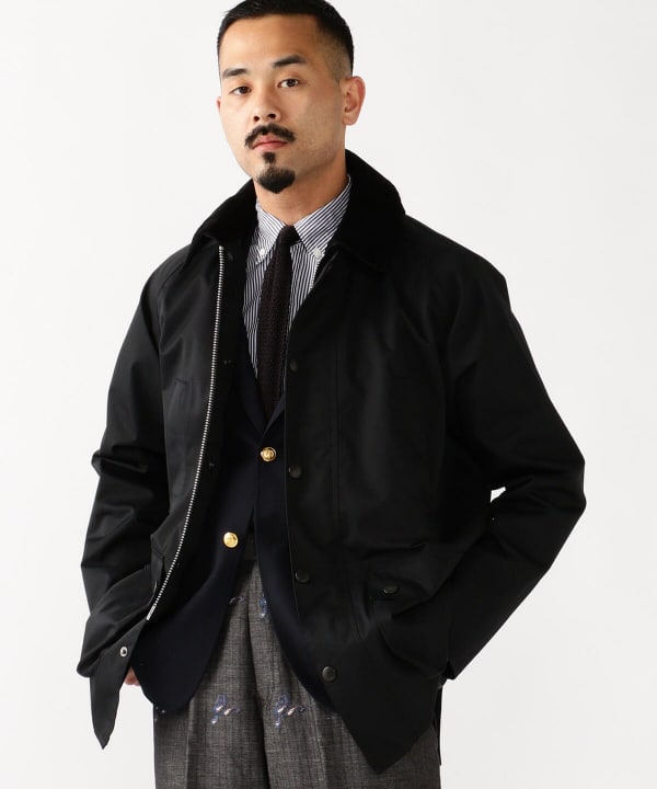 最前線の Barbour バブアー L ビデイル ノンオイル ビームスプラス別注