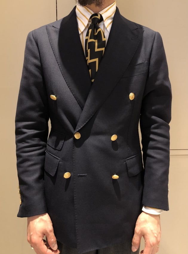 美品】紺ブレ BEAMS F × RING JACKET × CANONICO ジャケット/アウター