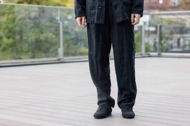 オーベルジュ　42 チャイナジャケットリネン　黒 AUBERGE＞おすすめチャイナ｜ビームス ライフ 横浜｜BEAMS