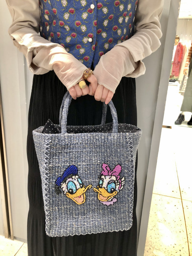 アウトレットの商品特価 BEAMS BOY / 45th Disney アバカ スクエア BAG