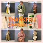 今すぐ使える春物アイテムがお得に..《 THANKFUL CAMPAIGN 》開催中です！①