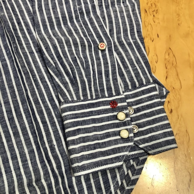 【廃盤】BOLZONELLA ×BEAMS❁Linen/Stripe shirt