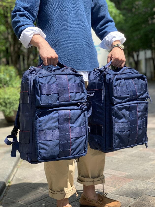 BRIEFING × BEAMS PLUS / 別注3WAY BAGモスグリーン-