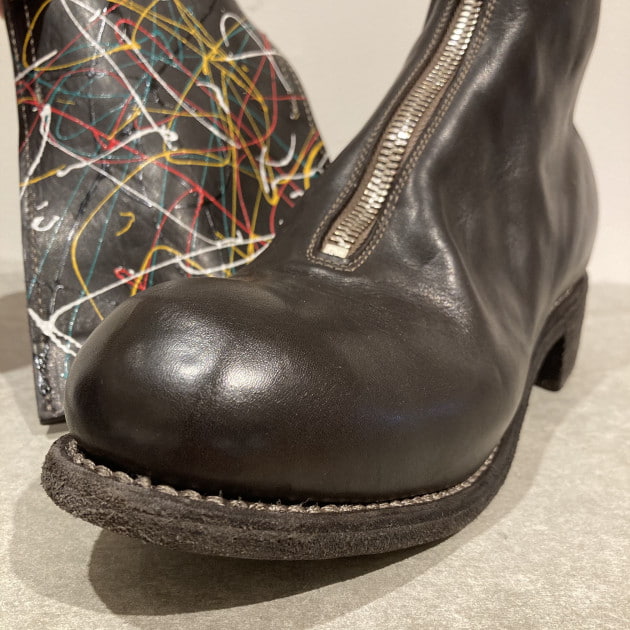 guidi グイディ フロントジップブーツ PL1 ブラック サイズ41-