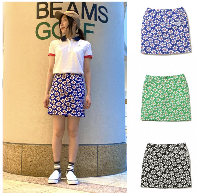 BEAMS GOLF ビームスゴルフ ポロ ワンピース ビームス 花柄 フラワー 