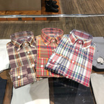 ＜BEAMS F＞マドラスチェックシャツ