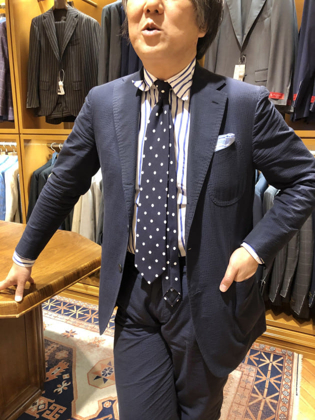 BEAMS f別注 Charles Hill チャールズヒル ネクタイ-