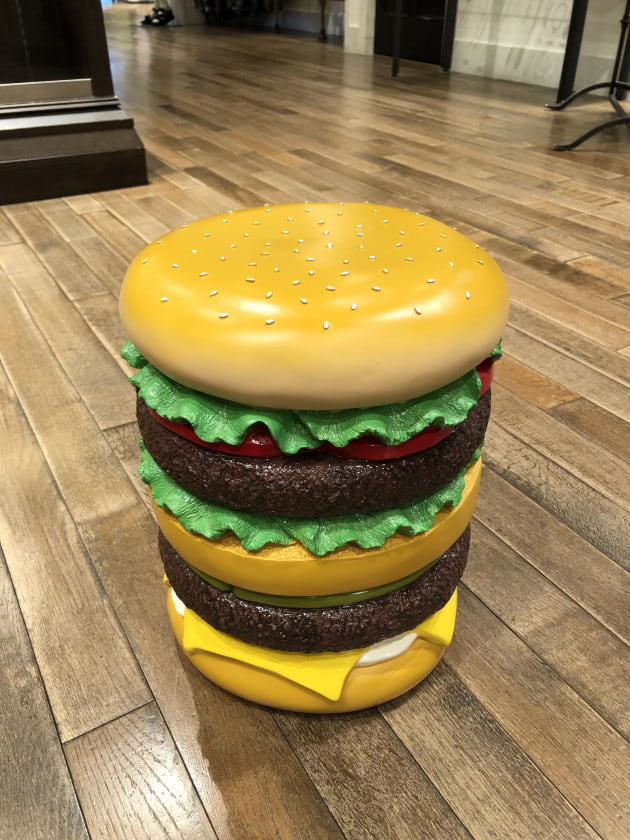 ハンバーガー チェア 椅子 アメリカン 雑貨 置物 インテリア - チェア