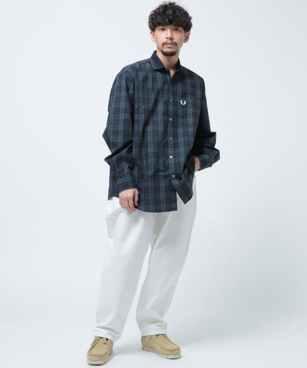 FRED PERRY × BEAMS 別注 Rib Collar Shirt｜ビームス 広島｜BEAMS