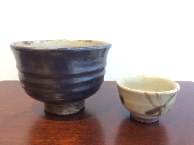 濱田篤哉　草花紋　柿釉　湯呑み 濱田篤哉 草花紋 柿釉 湯呑み 濱田篤哉 草花紋 柿釉 湯呑み