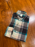 Linen check shirt.