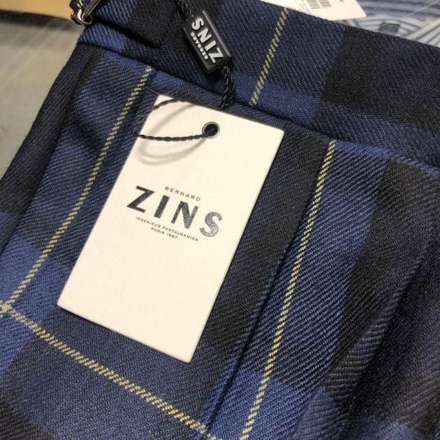 BERNARD ZINS グレンプレイド サイドアジャスターパンツ 44 BERNARD ZINS グレンプレイド サイドアジャスターパンツ 44 秋冬の新規