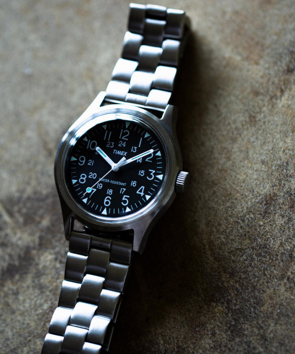 TIMEX＞ × ＜BEAMS＞ 別注 CAMPER STAINLESS STEEL 3針ウォッチ