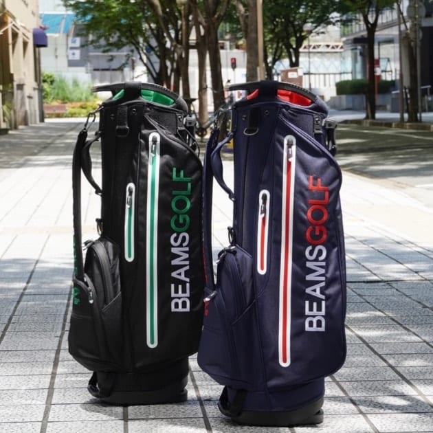 ホワイトブラウン BEAMS GOLF / new スタンド キャディバッグ 3