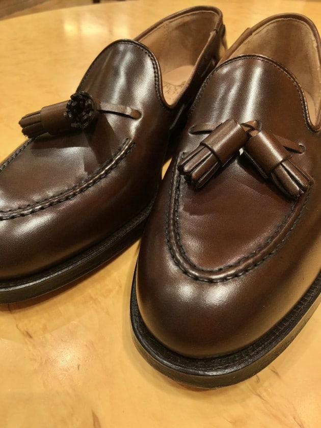 即決！CROCKETT&JONES BEAMS F CAVENDISH3スエードタッセルローファー