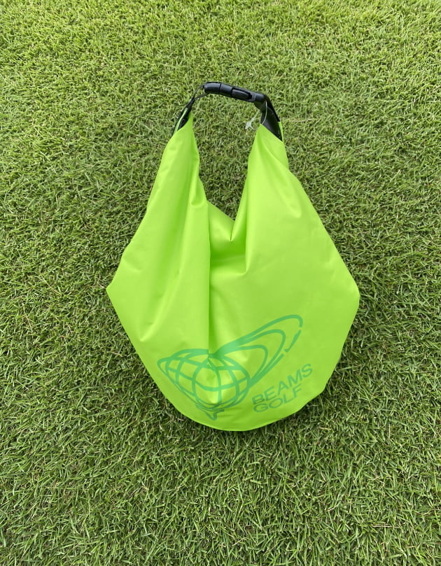 BEAMS GOLF 巾着バッグ ポーチ セット ネオンイエロー BEAMS GOLF 巾着