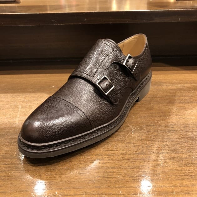 Paraboot / POE スコッチレザー ダブルモンクストラップシューズ