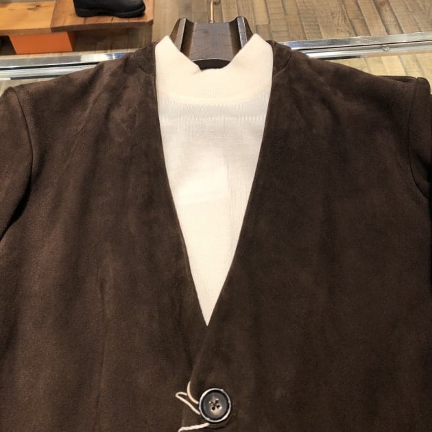 QUATTROCCHI＞ゴートスエード ノーラペルジャケット｜ビームス 立川｜BEAMS