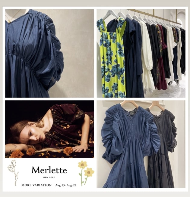 Merlette new york ネイビーワンピース