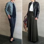 EMMETI ライダースジャケット スタッフの着こなし