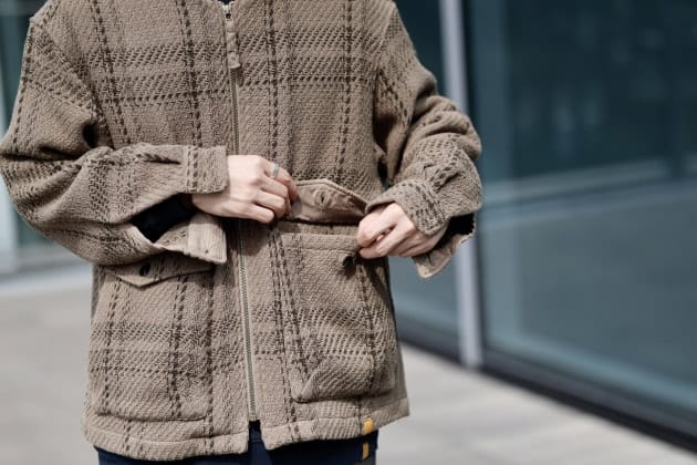 BEAMS GOLF｜PURPLE LABEL 撥水 グレンチェック ジップブルゾン