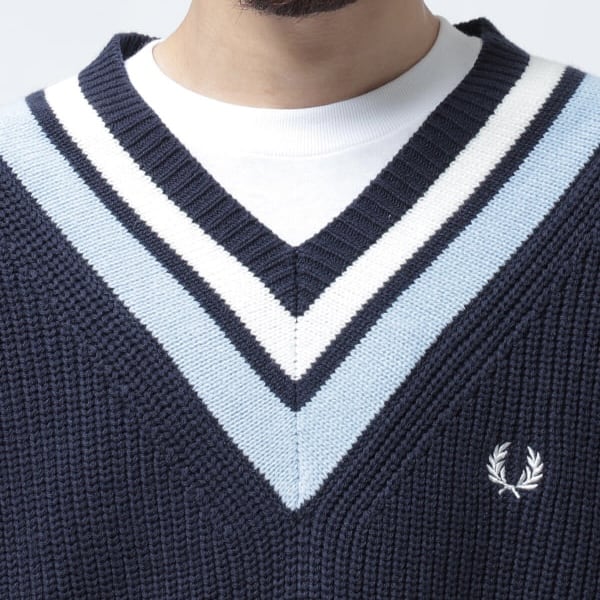 FRED PERRY × BEAMS / 別注 Tilden Knit - margesolucoes.com.br