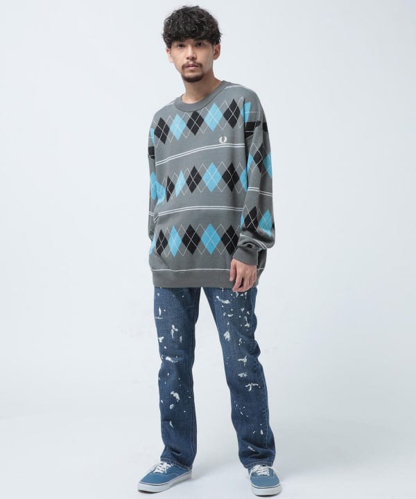 販売日本 FREDPERRY × BEAMS 別注ARGYLE KNIT CARDIGAN | www ...